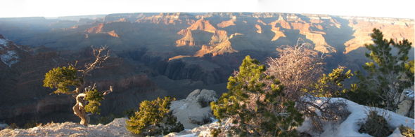 20090116-GrandCanyonAtSunset-Pan-1