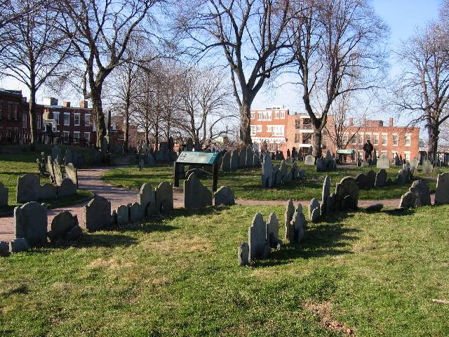 049-CoppsHillCemetery Copps Hill Cemetery, along the Freedom Trail