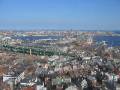 040-Boston-MysticRiver A view of Boston and the Mystic River from the top of the Bunker Hill Monument