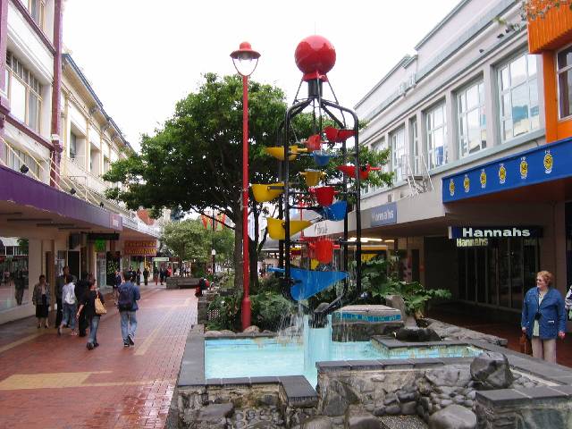 05-WaterBuckets Water buckets along Cuba Mall