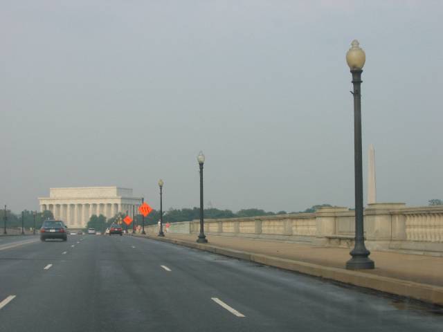 028-LincolnMemorial We tried to take a bit of a detour through Washington, DC since there was horrendous construction on the Beltway -- big mistake, we got pretty lost in the morass of no-left-turn-allowed streets and whatnot