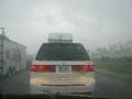 014-TorrentialDownpour We had to pull over on the side of the interstate for a torrential downpour, I don't know if I've ever seen it rain so hard before, but certainly not while I was in a car